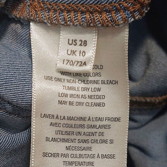 Free People We The Free Penny Pull-on Flare Jeans Women Size 28 Stretch Denim - Picture 7 of 13